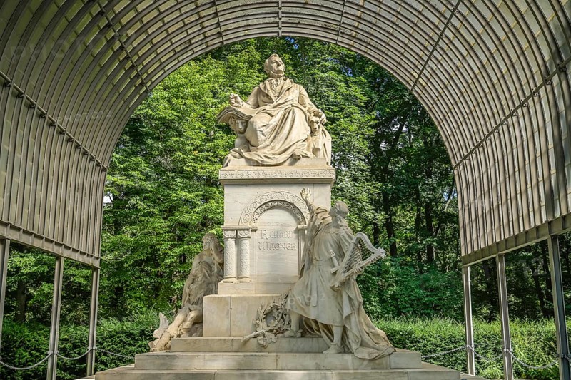 Wagner Monument, Tiergartenstraße, Großer Tiergarten, Mitte, Berlin, Germany, Europe