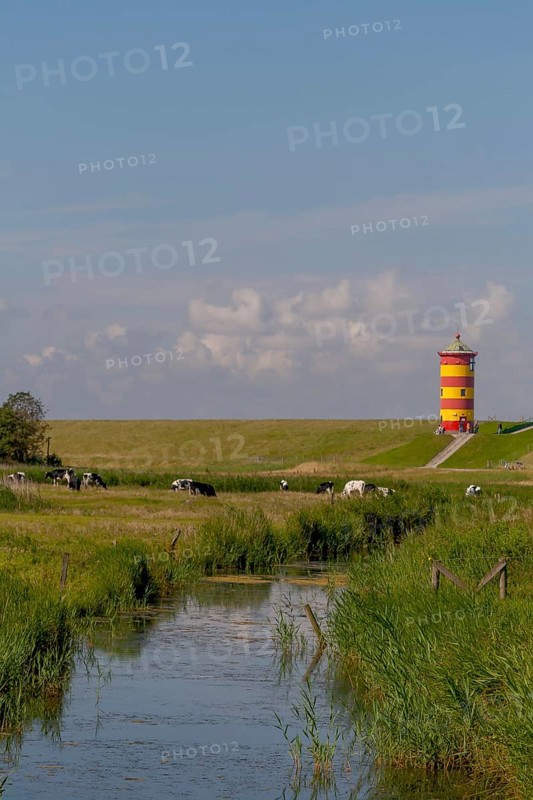Pilsum Lighthouse, Pilsum, Krummhörn, East Frisia, Lower Saxony, Germany, Europe