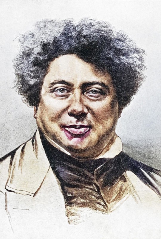 Alexandre Dumas Senior, 1803, 1870, French author known as Pere. From the book The Masterpiece Library of Short Stories volume 3 French, Historical, digitally restored reproduction from a 19th century original, Record date not stated