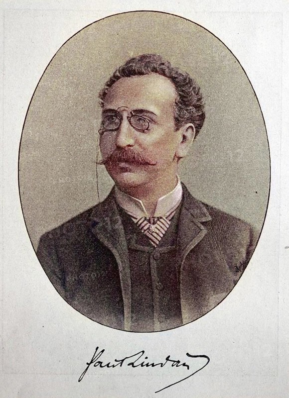 Paul Lindau, 3 June 1839, 31 January 1919, was a German writer, journalist and theatre director, digital reproduction of an original from the 19th century, original date unknown