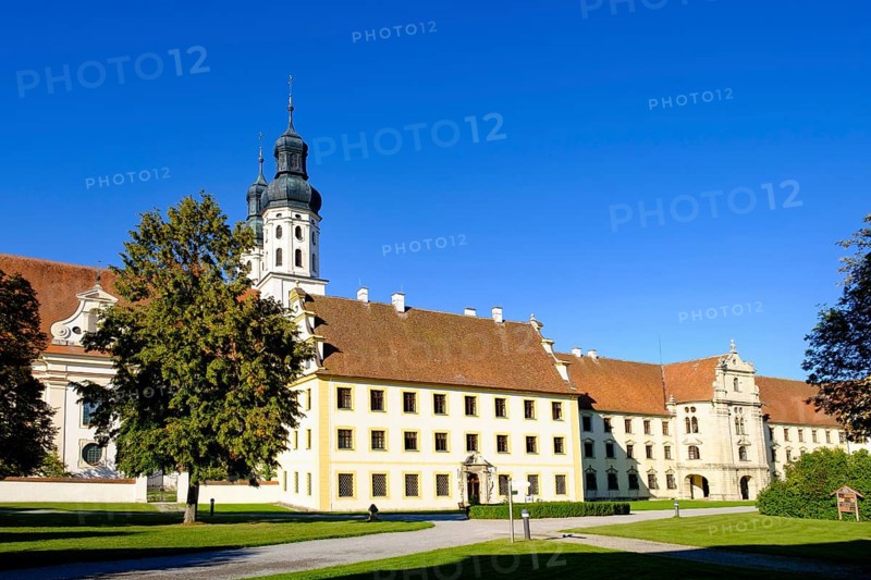 St Peter and Paul Minster, Obermarchtal Monastery, Obermarchtal, Alb-Donau district, Upper Swabia, Baden-Württemberg, Germany, Europe