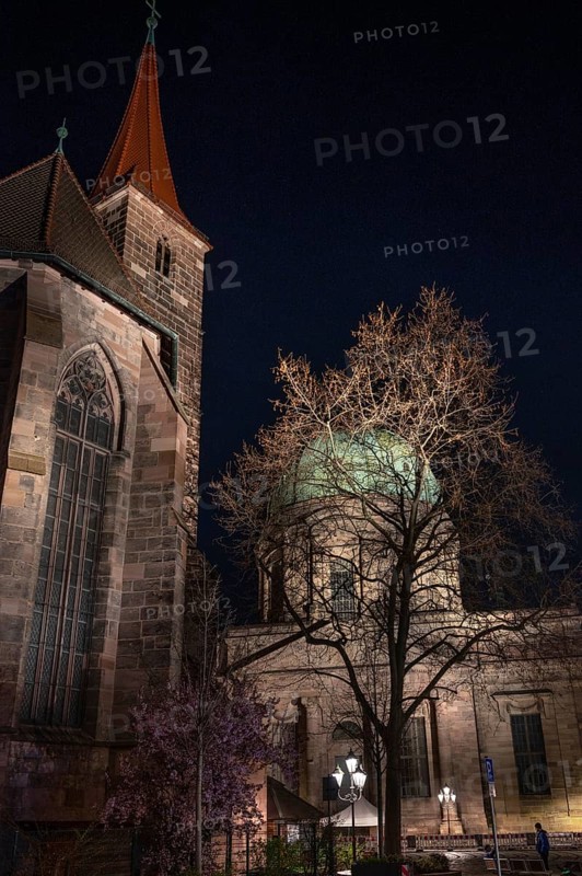 Elisabeth and Jakobskirche, am Abned, Nuremberg, Middle Franconia, Bavaria, Germany, Europe
