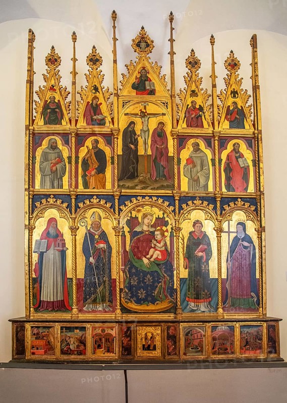 Altar piece in Ducal Palace, Old Town, UNESCO World Heritage Site, Urbino, Marche, Italy, Europe