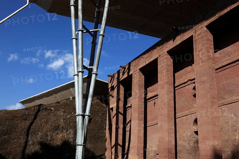 Lalibela, the World Heritage Church, Bete Medhane Alem, House of the World Heritage, Ethiopia, Africa