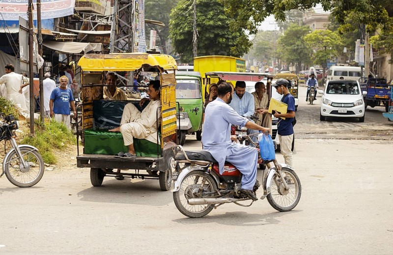 Street scene in Lahore, 22.08.2024. Photographed on behalf of the Federal Ministry for Economic Cooperation and Development