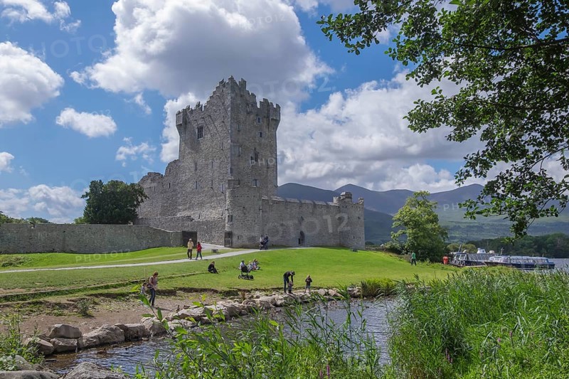 Ross Castle on Lough Leane, Killarney, County Kerry, Ireland, Europe