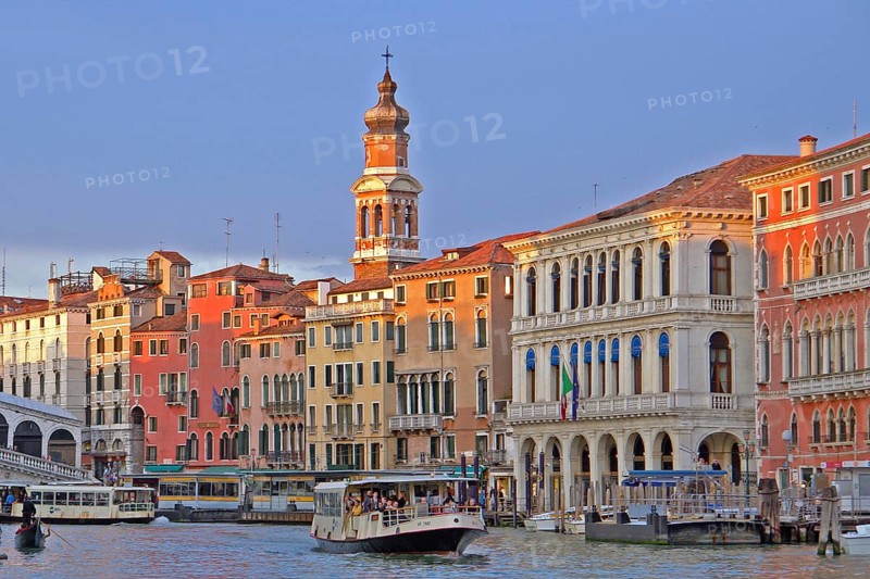 Venice, sunset Canale Grande architecture