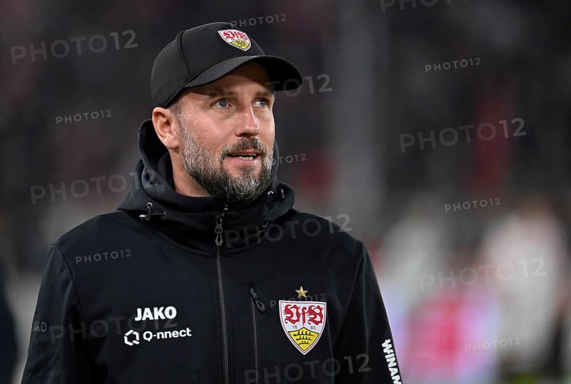 Coach Sebastian Hoeneß VfB Stuttgart Portrait, MHPArena, MHP Arena Stuttgart, Baden-Württemberg, Germany, Europe