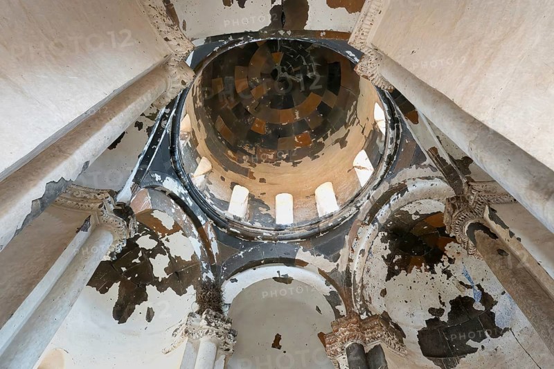 Armenian Church of St Gregory of the Abughamrents, Interior, Ani Archaeological site, Kars, Turkey, Asia
