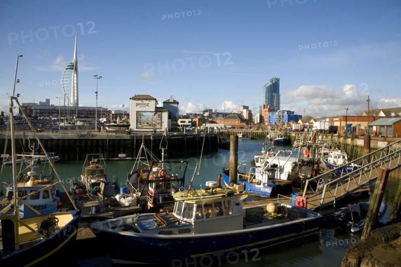 Fishing boats, The Camber, Old Portsmouth, Hampshire, England, United Kingdom, Europe
