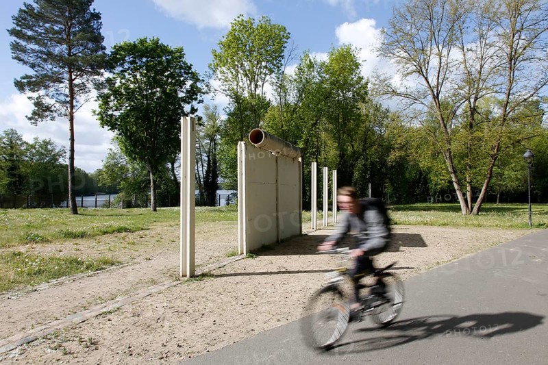 Wall memorial at Glienicker Seee in the Berlin district of Kladow, 03.05.2019
