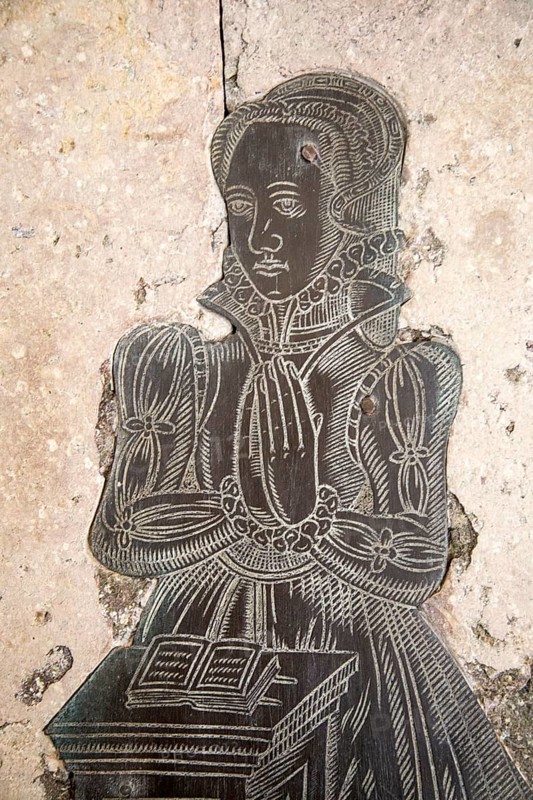 Wife of Sir Edward Bayntun, chantry chapel Church of Saint Nicholas, Bromham, Wiltshire, England, UK