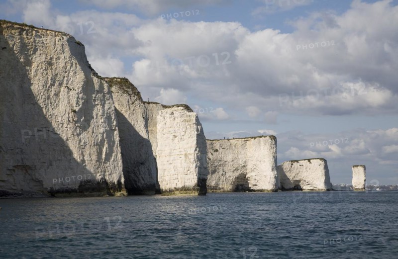 Old Harry chalk cliffs and stacks, Dorset, England, United Kingdom, Europe