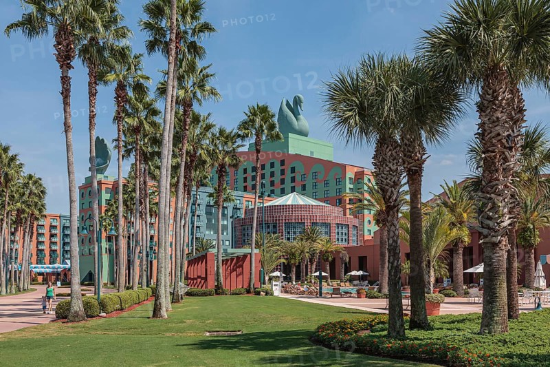 Exterior of the Swan Resort Hotel in Walt Disney World, Orlando, Florida, USA, United States of America, North America