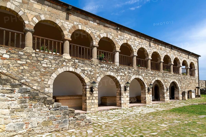 Monastery and archaeology museum, Apollonia Archaeological Park, Pojan, Albania, Europe