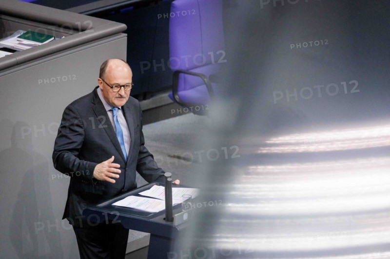 Michael Meister, Member of the German Bundestag (CDU/CSU), recorded during a speech on the euro balance sheet in the German Bundestag in Berlin, 22/02/2024