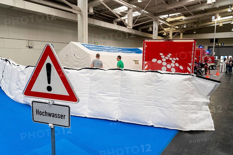 Equipment for civil defence, civil protection, Interschutz 2022 trade fair in Hanover, the world's largest trade fair for fire, rescue and disaster control technology, equipment, over 1300 exhibitors from 50 countries, disaster control