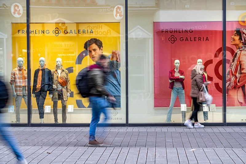 Galeria Kaufhof department stores' in Essen city centre, in the Limbecker Platz shopping centre, is affected by the department stores' group's closure plans and is due to close at the end of January 2024, North Rhine-Westphalia, Germany, Europe