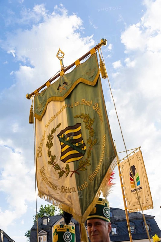 The so-called Bergstreittag is a beautiful centuries-old tradition and is celebrated on 22 July, the church memorial day and former feast day of Mary Magdalene in Schneeberg. The four quarterly sermons introduced in 1649 remained in place until 1845. These sermons were then abolished in favour of a single day, 22 July, which fell on Mary Magdalene. The Freiberg Mining Office recommended that this day should be celebrated with a festival and a mountain parade. In 1846, the Royal Ministry of Finance issued a decree to celebrate St Mary Magdalene's Day with a sermon and a magnificent mountain procession. The last major procession took place in July 1913. The First World War put an end to these processions. The tradition was not revived until July 1933, 528th Bergstreittag, church service in St Wolfgang's Church, Schneeberg, Saxony, Germany, Europe