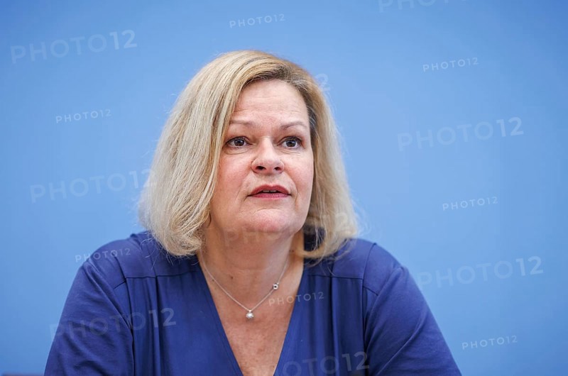 Nancy Faeser, Federal Minister of the Interior and Home Affairs, recorded during the Federal Press Conference on the presentation of the 2023 Report on the Protection of the Constitution, in Berlin, 18 June 2024