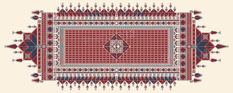 Tatreez, decorative Palestinian embroidery symbol