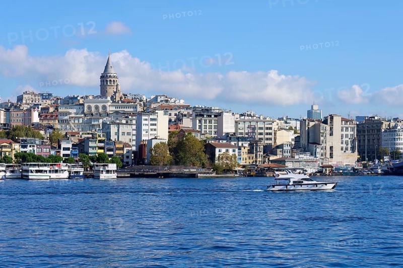 Galata Tower in Karakoy, Istanbul, Turkey, Asia