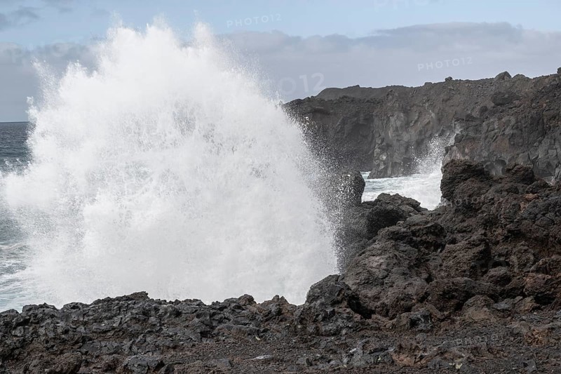 Surf, Los Hervideros, Lanzarote, Canary Islands, Spain, Europe