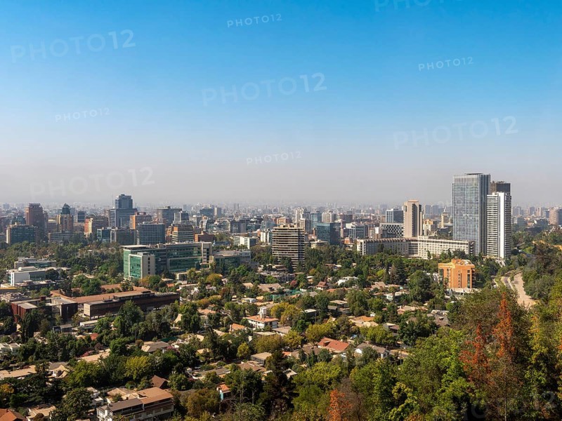 View over the city of Santiago de Chile