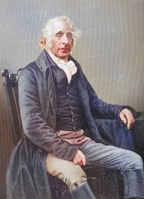 Sir Tatton Sykes, 1772-1863, English baronet and gentleman. Etched by DJPound after a photograph by J. Eastham. From the book The Drawing-Room of Eminent Personages, Volume 1, published in London 1860, digitally restored reproduction from a 19th century original, record date not stated