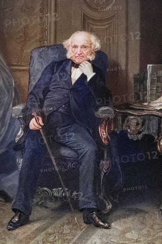 Martin Van Buren 1782 to 1862, 8th President of the United States 1837to 1841 and a founder of the Democratic Party, After a painting by Alonzo Chappel, Historic, digitally restored reproduction from a 19th century original, Record date not stated