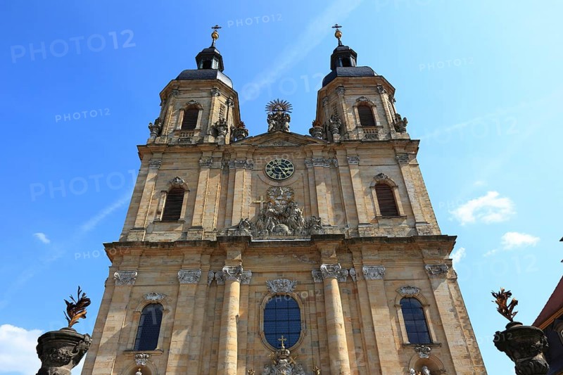 Pilgrimage basilica of the Holy Trinity of the Franciscan monastery in Gößweinstein, district of Forchheim, Upper Franconia, Bavaria, Germany, Europe