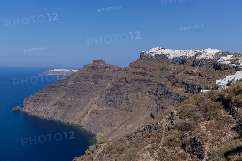 Santorini, view of Imerovigli, Cyclades, Greece, Europe