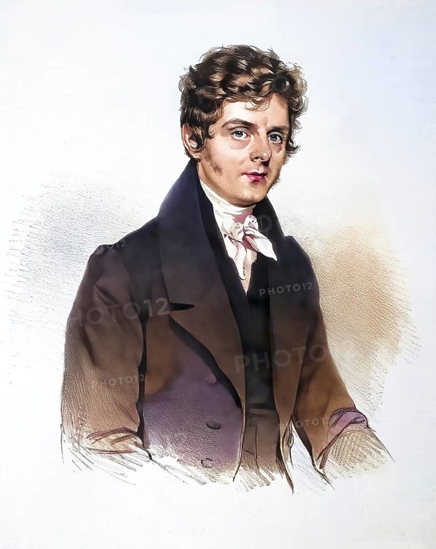 Simon Plössl (1794-1868), Austrian optician, Historical, digitally restored reproduction from a 19th century original, Record date not stated