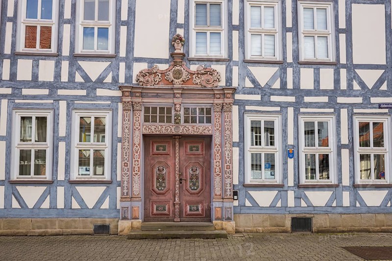 Duderstadt is a town and independent municipality in the district of Göttingen in south-eastern Lower Saxony. The predominantly medieval townscape is characterised by around 600 town houses of various styles - mainly half-timbered houses, Duderstadt, Duderstadt, Lower Saxony, Germany, Europe