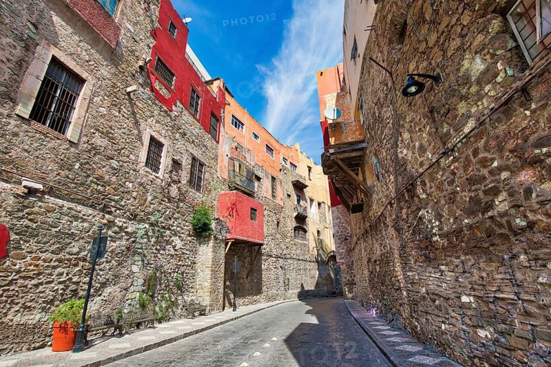 Guanajuato, Mexico, scenic old town streets, Central America