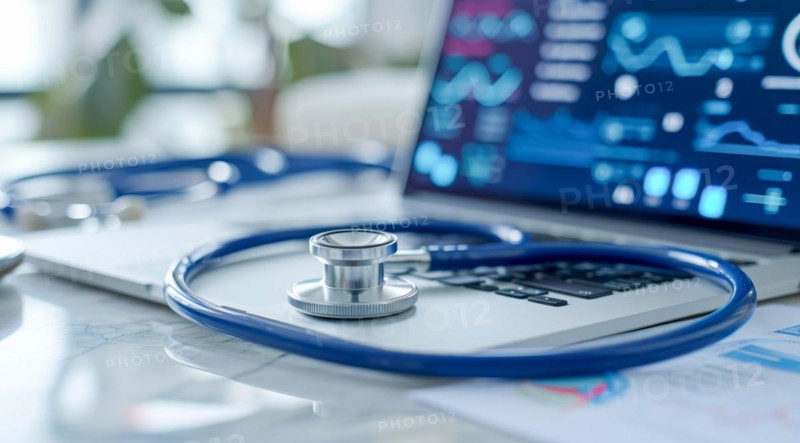 Telemedicine doctor inspecting patients health complaints about health over the internet webcam, AI generated