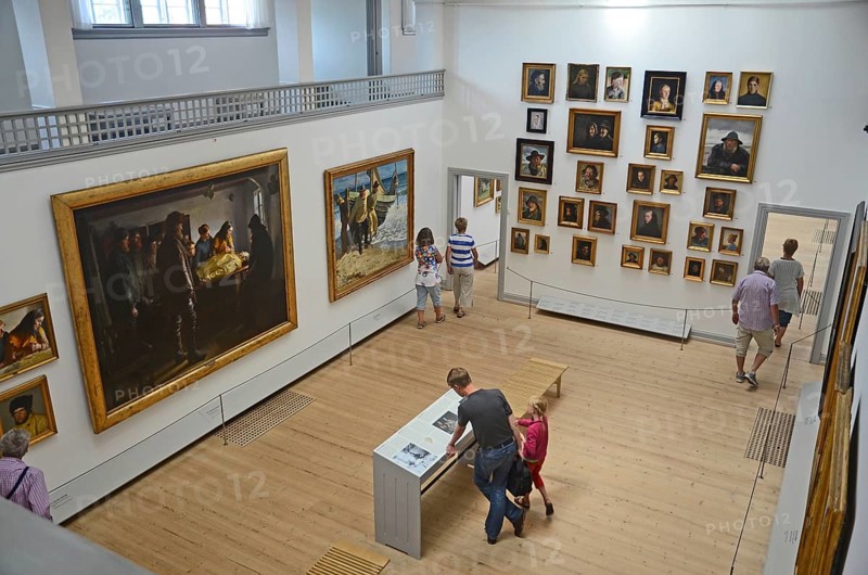 Interior of Skagen museum, Skagen, Jutland, Denmark, Scandinavia, Europe