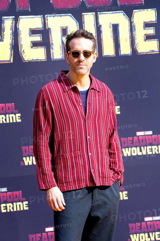 Ryan Reynolds at the Deadpool Wolverine fan event at Uber Platz in Berlin on 7 July 2024