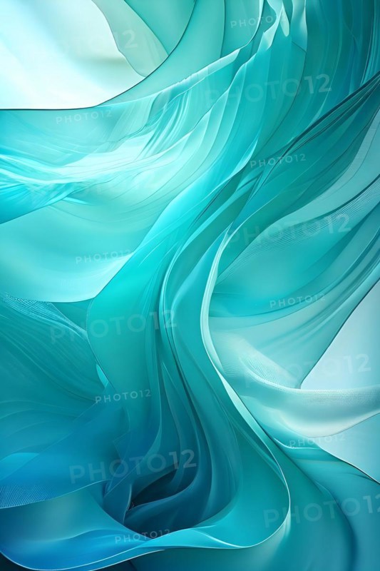 Background of softly flowing ribbons with color weaves intricately throughout the backdrop, AI generated