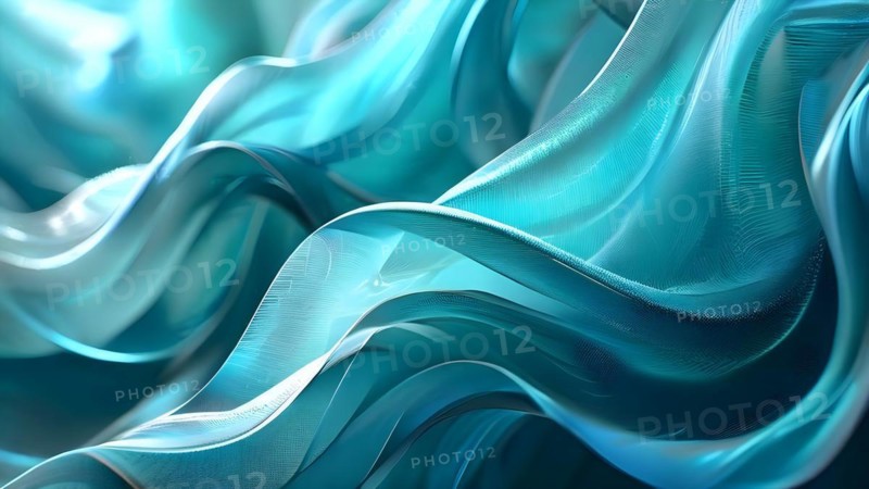 Background of softly flowing ribbons with color weaves intricately throughout the backdrop, AI generated