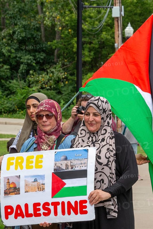 Dearborn, Michigan USA, 17 August 2024, In advance of the Democratic National Convention, activists rallied to demand that 'Not Another Bomb' should be sent for Israel's war in Gaza