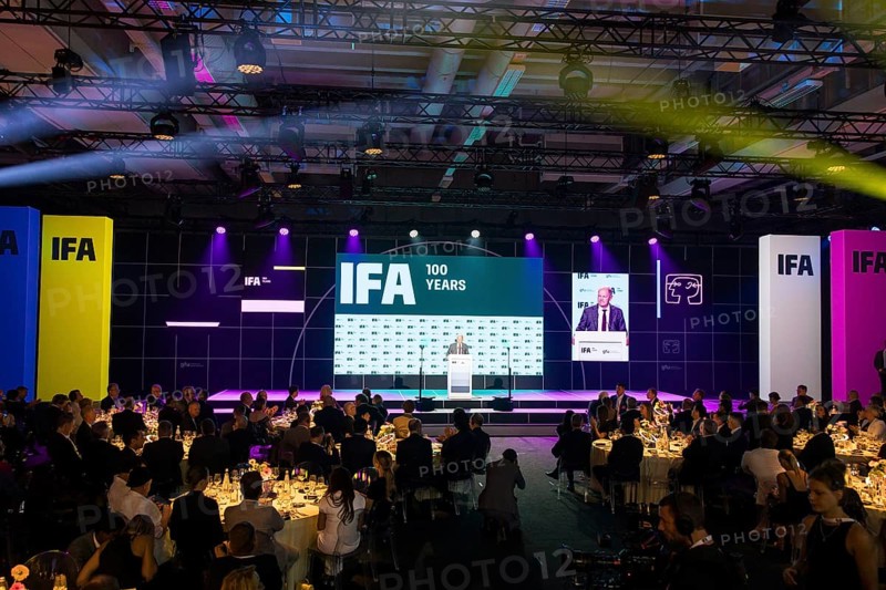 Olaf Scholz, Chancellor of the Federal Republic of Germany (SPD) speaks at the opening gala for 100 years of IFA in the CityCube, Berlin, 05/09/2024