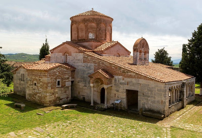 Monastery and Greek Orthodox church of the Virgin Mary, Apollonia Archaeological Park, Pojan, Albania, Europe