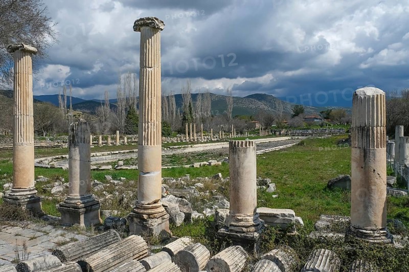 Excavation site site of the ancient city of Aphrodisias, today's city of Geyre, Karacasu, Aydin, Western Turkey, Turkey, Asia