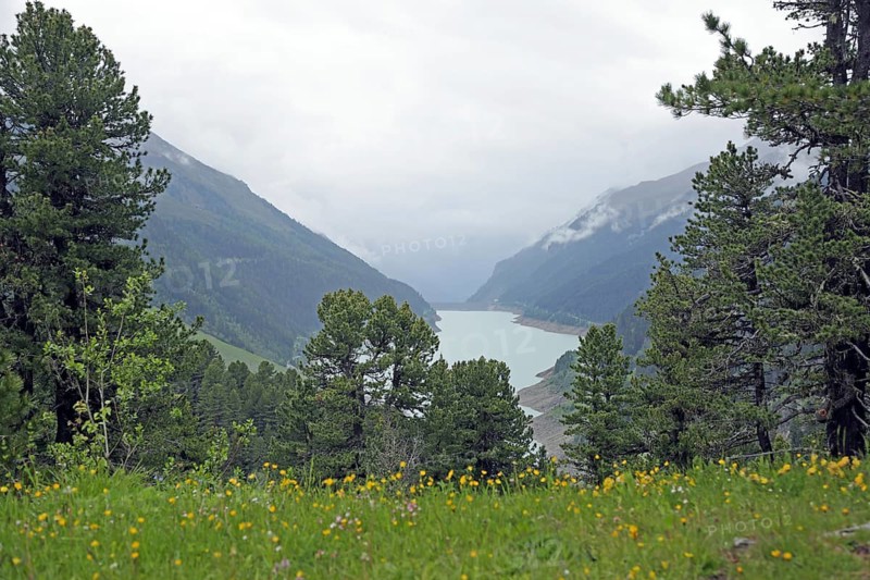Gepatsch reservoir, Kaunertal, Ötztal Alps, Austria, Europe