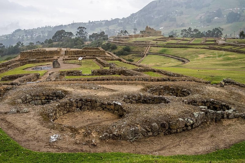 Overall view of the site of Ingapirca, Ingapirca, Canar Province, Ecuador, South America