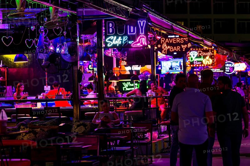 Nightlife illuminated bar signs