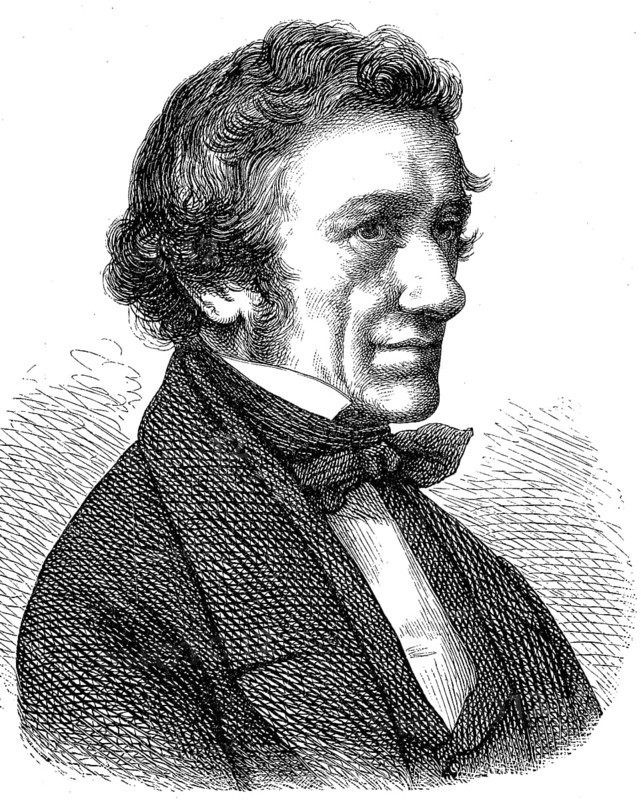 Ernst Friedrich August Rietschel, 15 December 1804, 21 February 1861, was one of the most important German sculptors of late classicism, Historical, digital reproduction of an original from the 19th century
