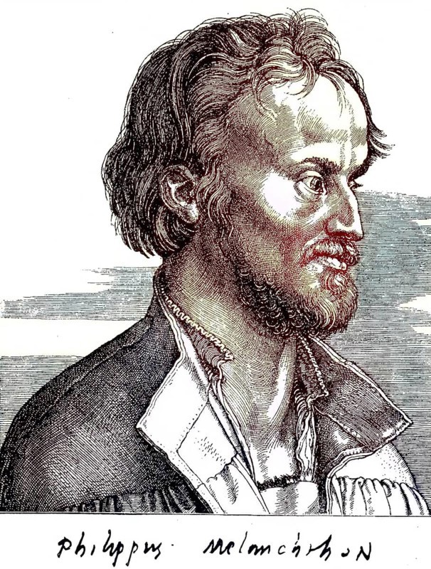 TPhilipp Melanchthon, Philipp Schwartzerdt, 16 February 1497, 19 April 1560, was, alongside Martin Luther, the most important ecclesiastical-political actor and theological author of the Wittenberg Reformation, digital reproduction of an original from the 19th century