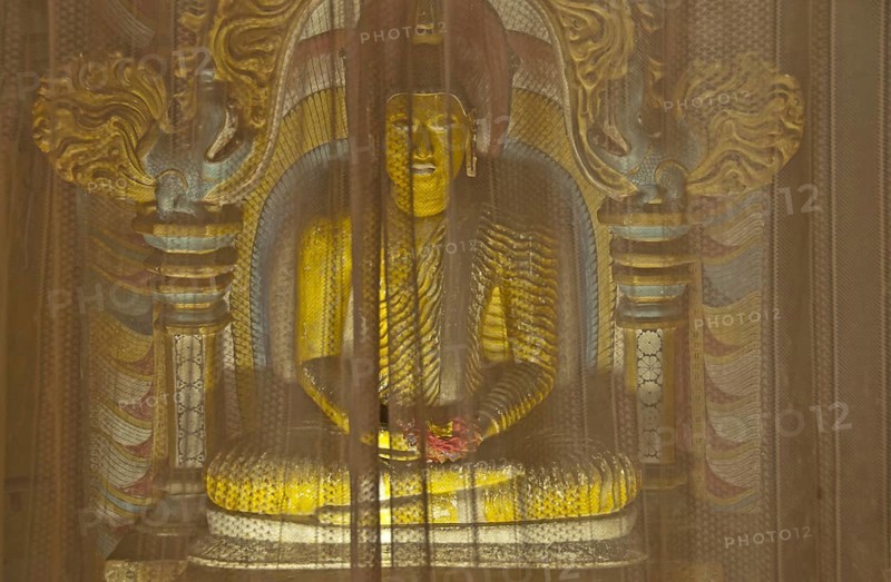 Buddha statue, Theravada Buddhism, cave, cave temple, Mulgirigala temple, Mulkirigala, Ceylon, Sri Lanka, South Asia, Asia